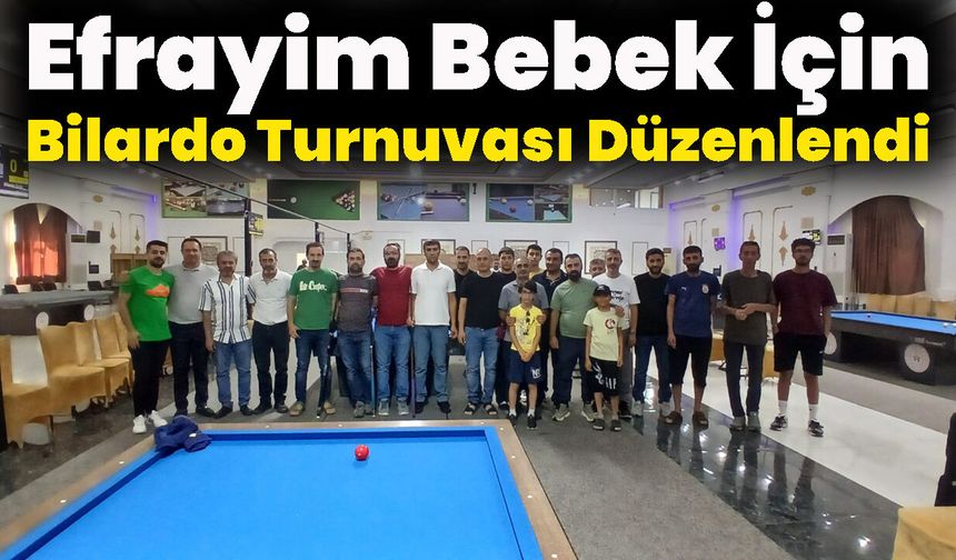 Efrayim Bebek İçin Bilardo Turnuvası