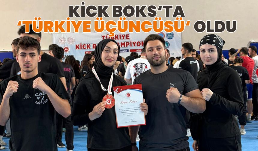 Bingöllü Kick-Boksçu ‘Türkiye Üçüncüsü’