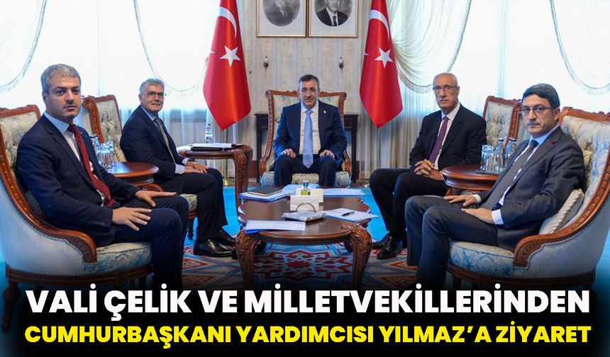 Vali Çelik ve Milletvekillerinden Cumhurbaşkanı Yardımcısı Yılmaz’a Ziyaret