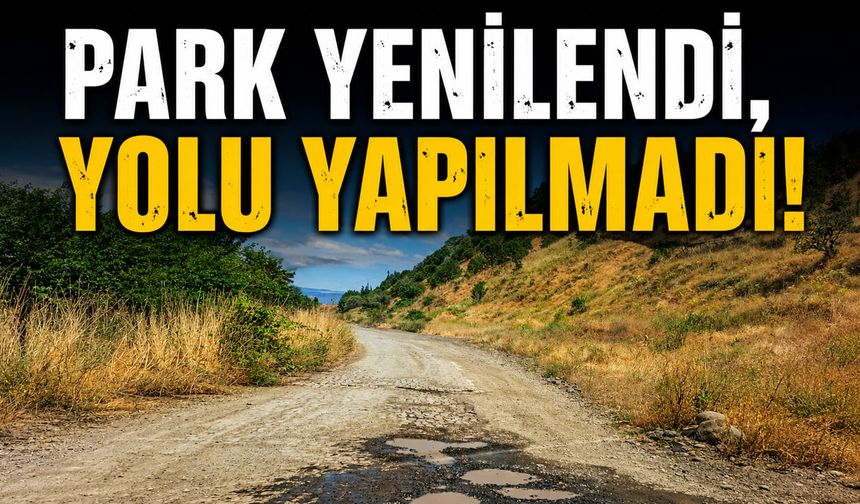 PARK YENİLENDİ, YOLU YAPILMADI!