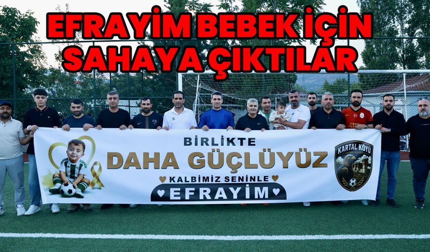 Bingöl’de SMA’lı Efrayim Bebek İçin Köylerarası Futbol Turnuvası!