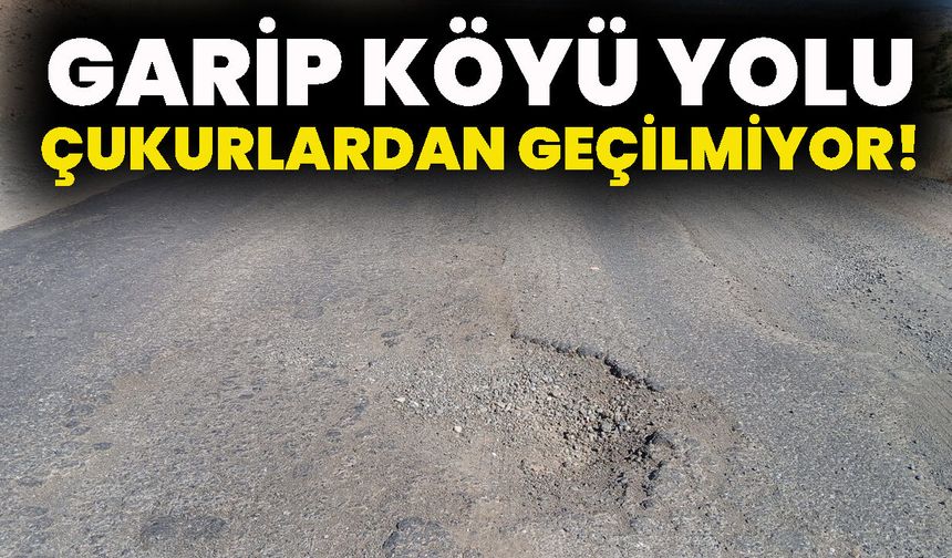 Garip Köyü Yolu Çukurlardan Geçilmiyor!