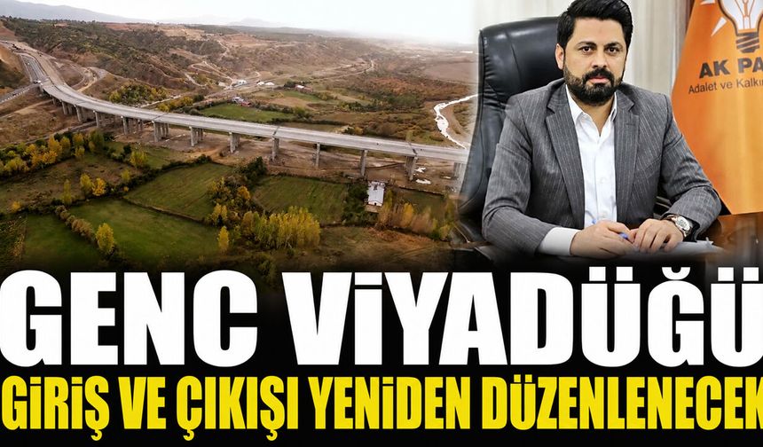 Genç Viyadüğü Giriş ve Çıkışı Yeniden Düzenlenecek