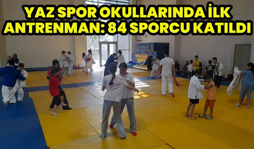 Bingöl’de Yaz Spor Okulları Coşkusu: İlk Antrenmanlara 84 Sporcu Katıldı