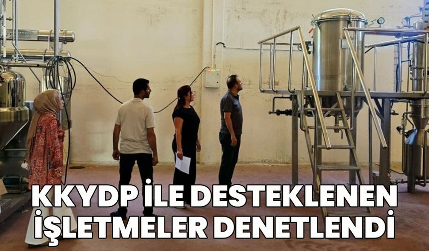 Bingöl’de KKYDP ile Desteklenen Tesisler Denetlendi