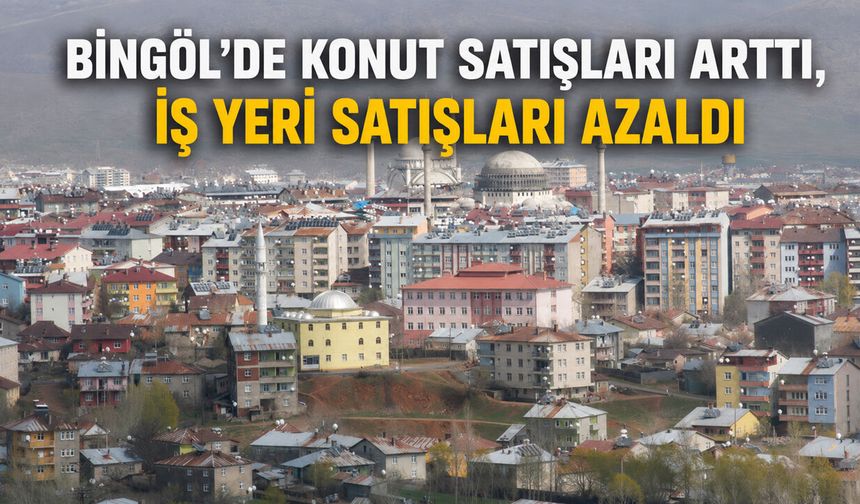 Bingöl’de Konut Satışları Arttı, İş Yeri Satışları Azaldı