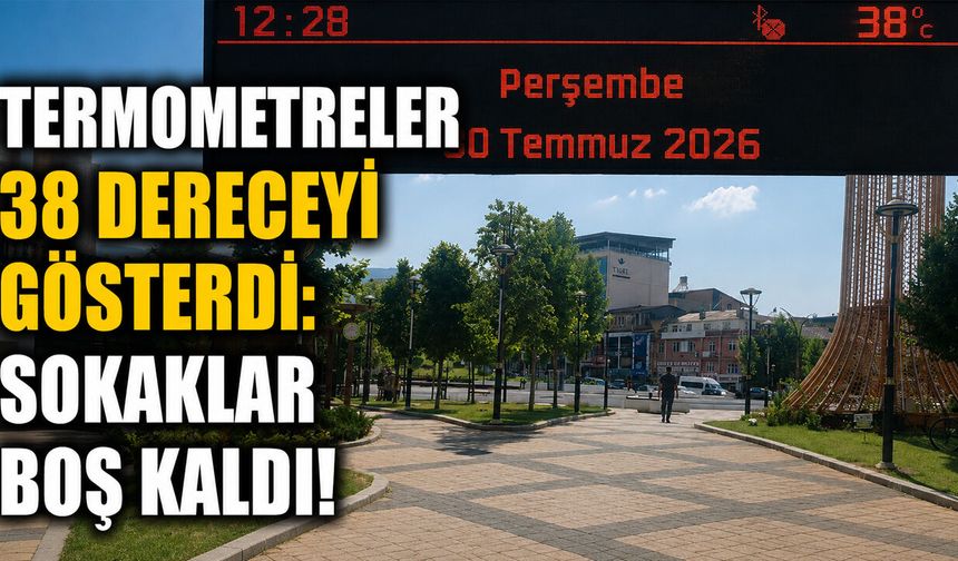 Bingöl'de Termometreler 38 Dereceyi Gösterdi: Sokaklar Boş Kaldı!
