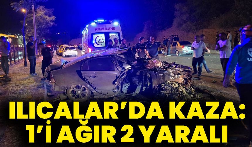 Bingöl Ilıcalar’da Kaza: 1’i Ağır 2 Yaralı