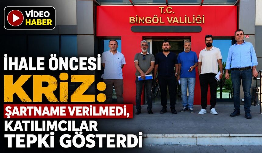 İhale Öncesi Kriz: Şartname Verilmedi, Katılımcılar Tepki Gösterdi