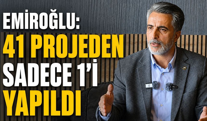 Emiroğlu: Bingöl Belediyesinde 41 Projeden Sadece 1’i Yapıldı