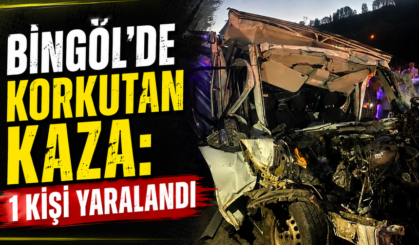 Bingöl’de Korkutan Kaza: 1 Kişi Yaralandı