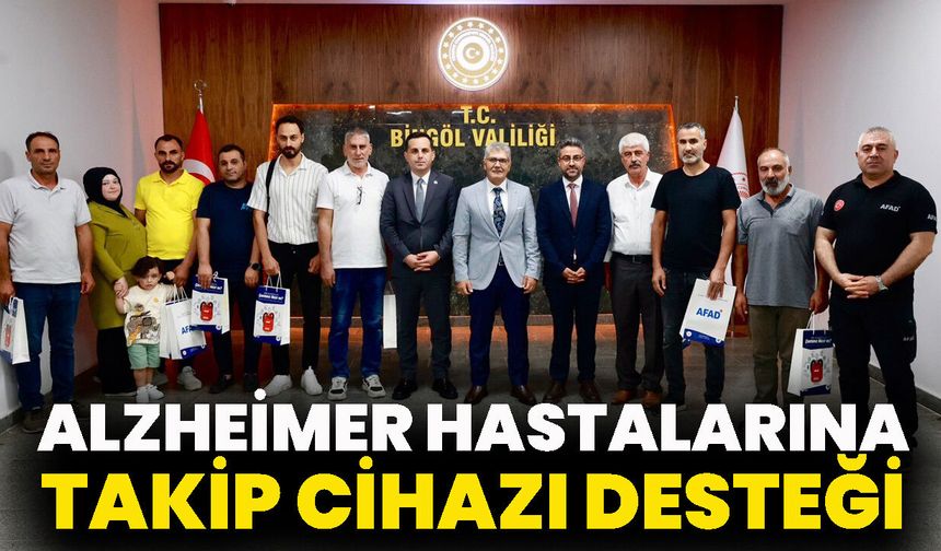 Bingöl'de Alzheimer Hastalarına Takip Cihazı Desteği
