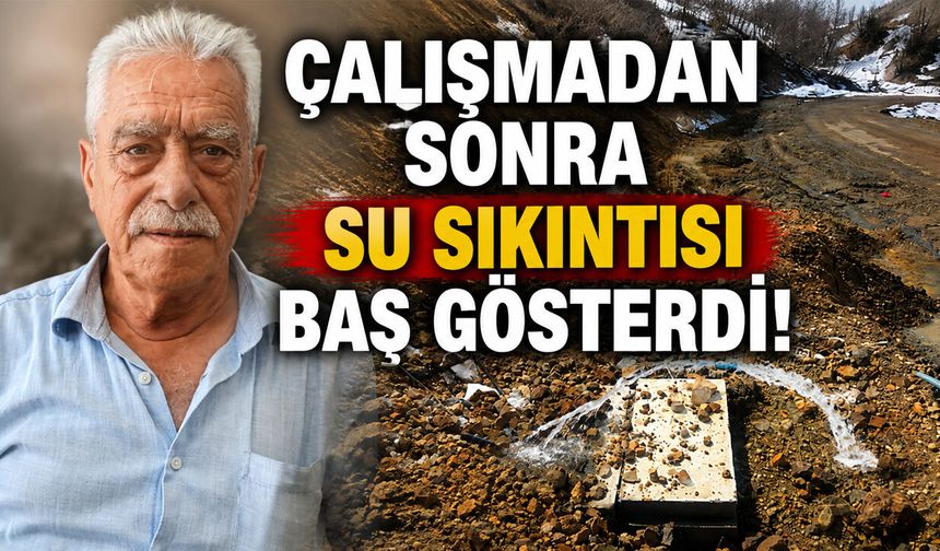 Bazencir: Çalışma Yapıldıktan Sonra Sulama Suyu Sıkıntısı Baş Gösterdi!