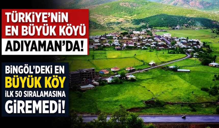 Bingöl’deki En Büyük Köy İlk 50 Sıralamasına Giremedi!