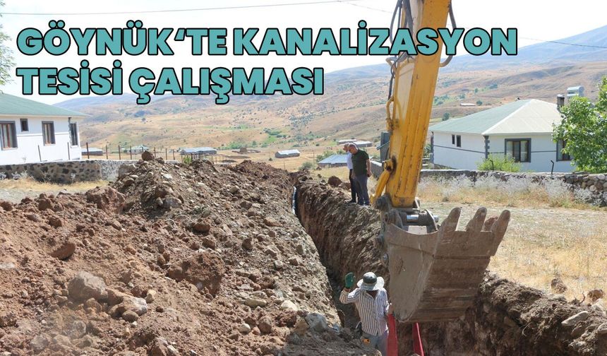 Karlıova’nın Köyüne Kanalizasyon Tesisi