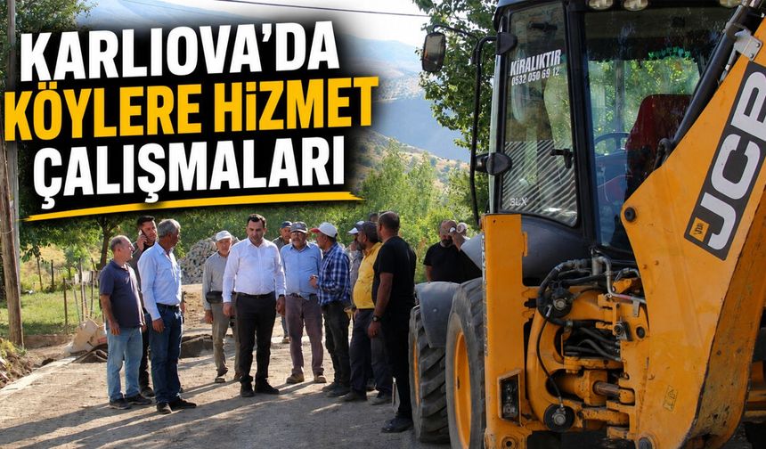 Karlıova’da Köylere Hizmet Çalışmaları Sürüyor