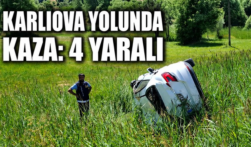 Bingöl-Erzurum Yolunda Kaza: 4 Yaralı