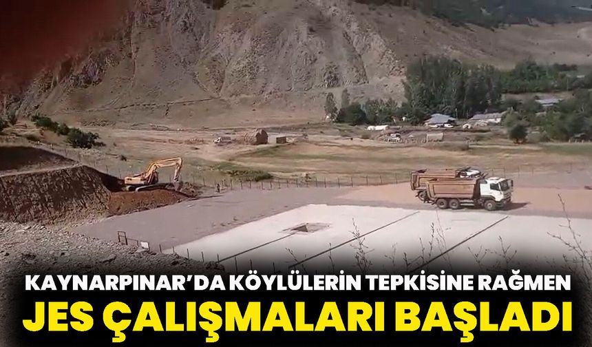 Kaynarpınar’da Köylülerin Tepkisine Rağmen JES Çalışmaları Başladı