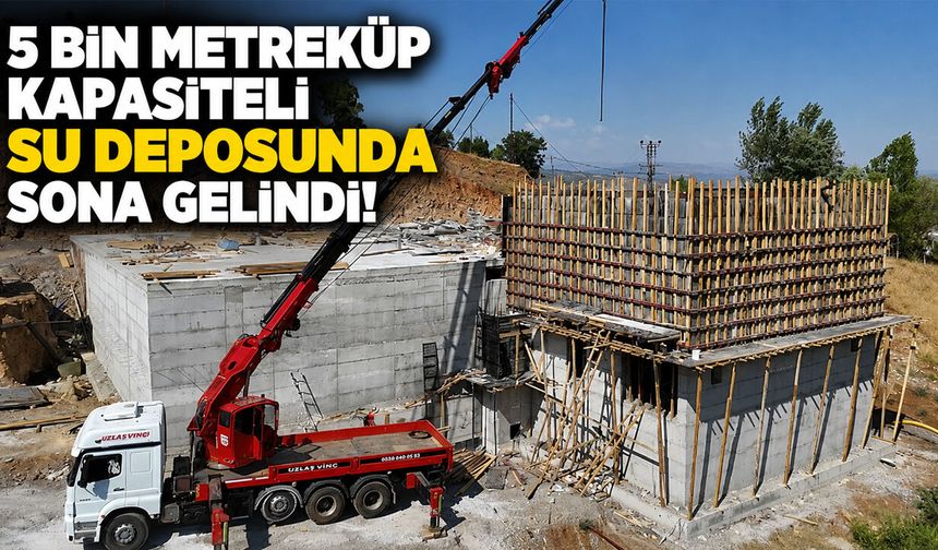 Bingöl'de 5 Bin Metreküplük Su Deposu Yapımında Sona Gelindi!