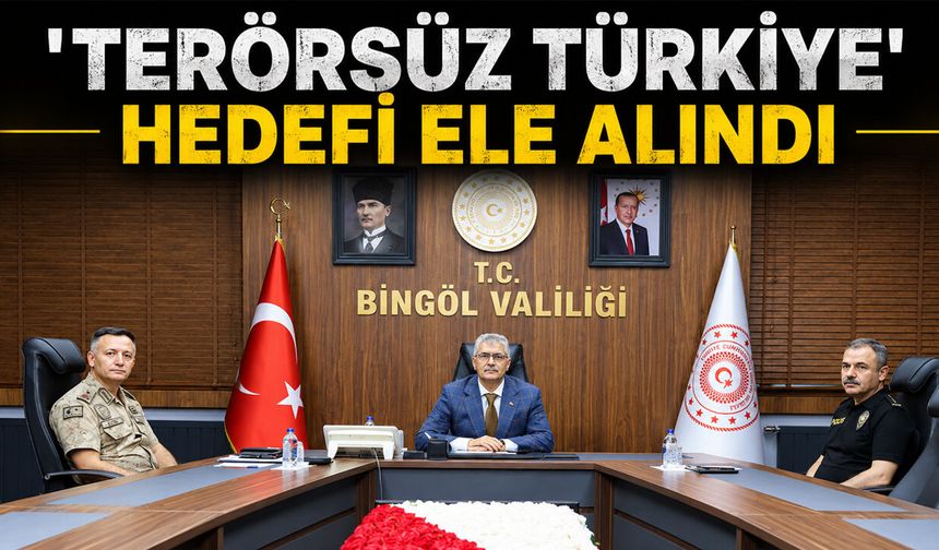 Bingöl Valisi Çelik 'Terörsüz Türkiye' VKS Toplantısı'na Katıldı