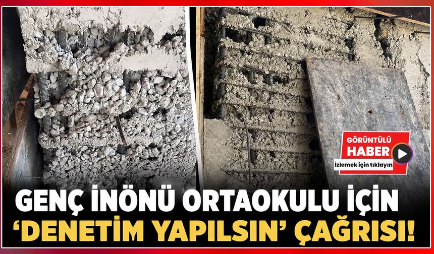 Genç İnönü Ortaokulu İçin ‘Denetim Yapılsın’ Çağrısı!