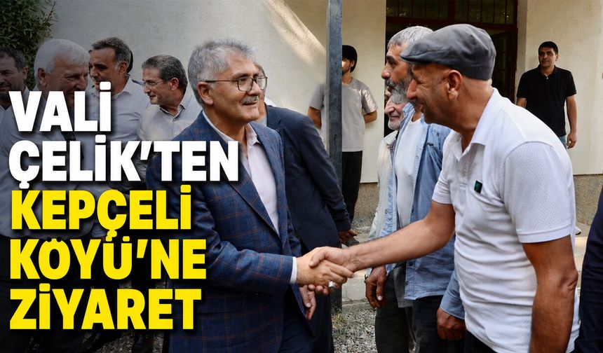 Bingöl Valisi Çelik’ten Kepçeli Köyü’ne Ziyaret