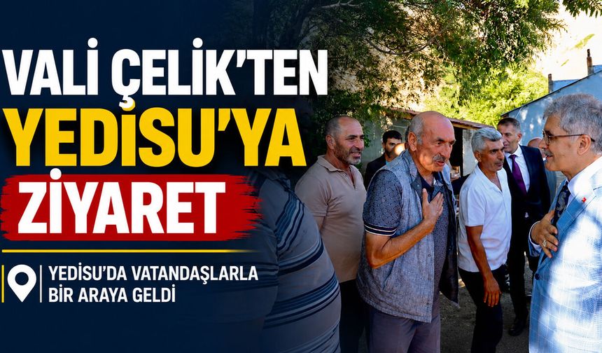 Vali Çelik'ten Yedisu'ya Ziyaret