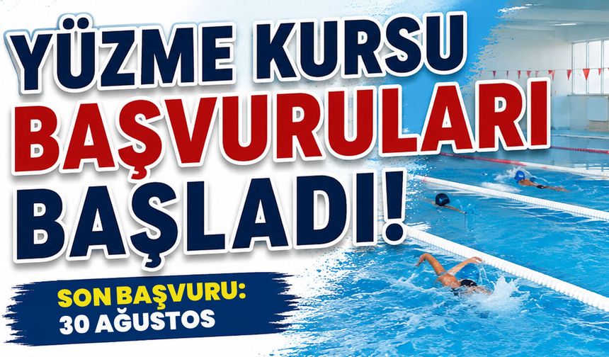 Bingöl'de Yüzme Kursu için Başvurular Başladı!