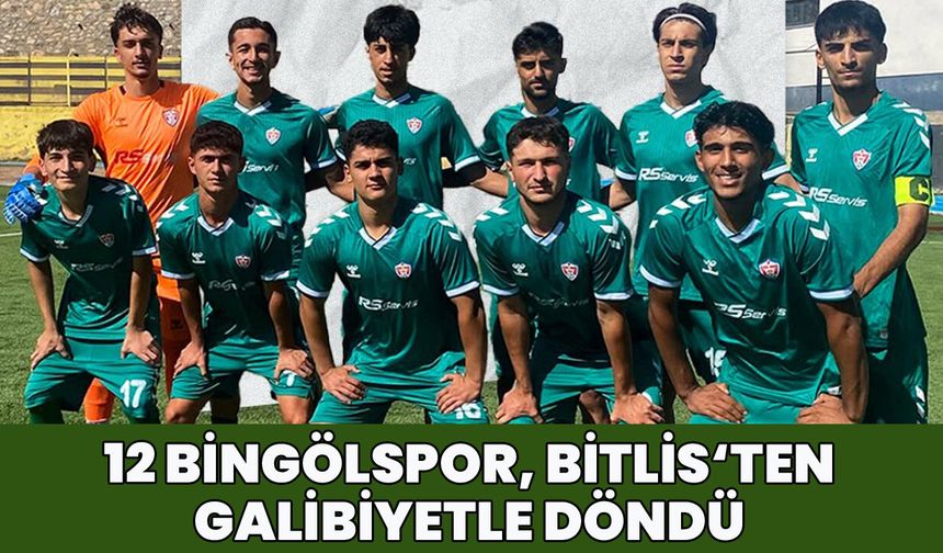 12 Bingölspor, Bitlis Deplasmanından 'Galip' Döndü!