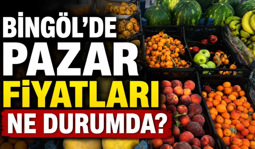 Bingöl’de Pazar Fiyatları Ne Durumda?