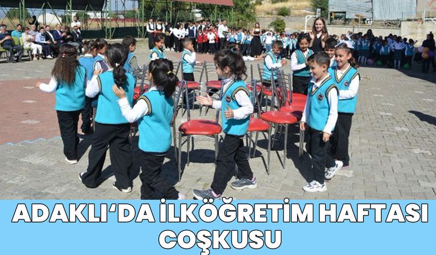 Bingöl'ün İlçesinde İlköğretim Haftası Coşkusu