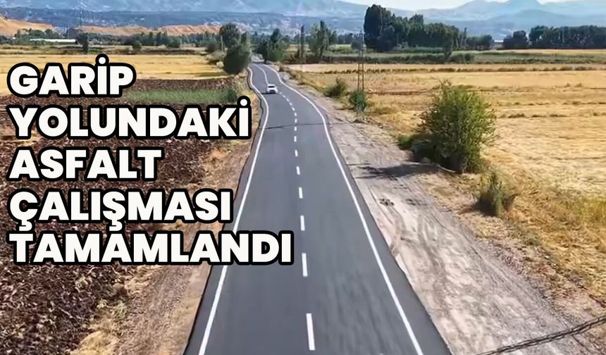 Garip Köyü Yolu BSK Asfalta Kavuştu