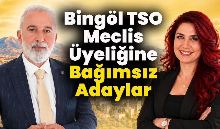 Bingöl TSO Meclis Üyeliğine Bağımsız Adaylar