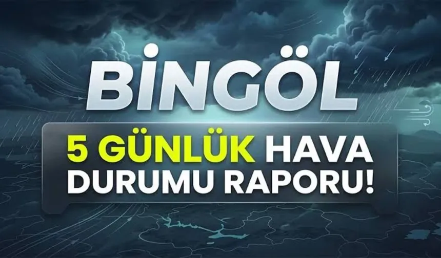 Bingöl 5 Günlük Hava Durumu Tahmini!