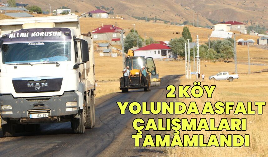 Karlıova'da 2 Köy Yolunda Çalışmalar Tamamlandı!
