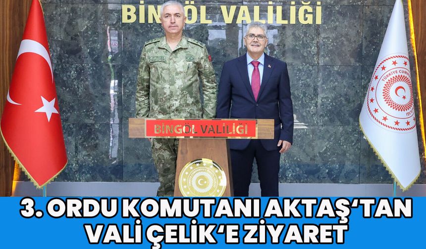 Komutanlardan Bingöl Valisi Çelik’e Ziyaret!