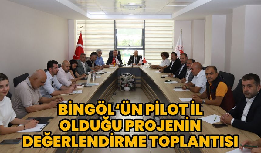 Bingöl Pilot İl Olacak! Doğal Temelli Çözümler Projesi Koordinasyon Toplantısı Yapıldı