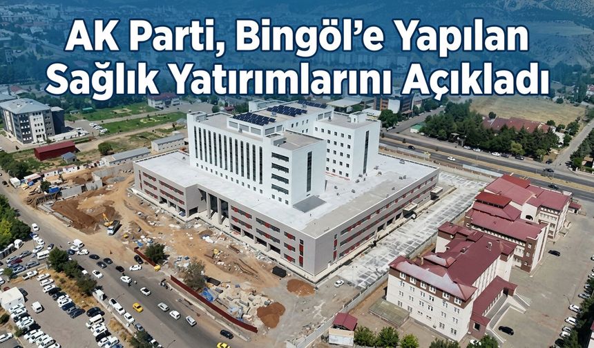 AK Parti, Bingöl’e Yapılan Sağlık Yatırımlarını Açıkladı