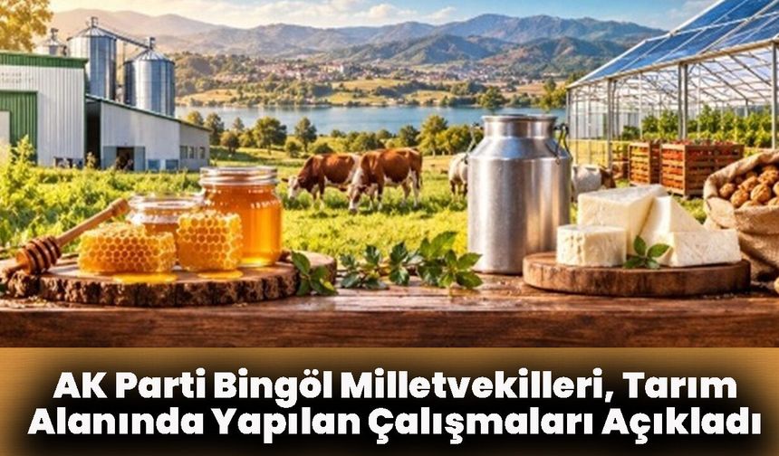 AK Parti Bingöl Milletvekilleri Tarım Alanında Yapılan Çalışmaları Açıkladı