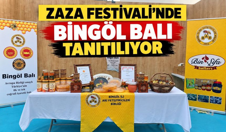 Zaza Festivali’nde Bingöl Balı Tanıtılıyor
