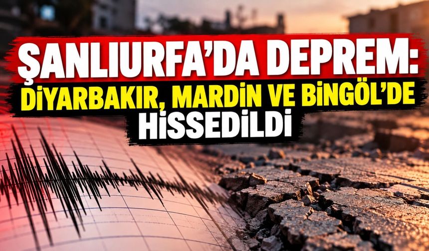 Şanlıurfa’da Deprem: Diyarbakır, Mardin Ve Bingöl’de Hissedildi