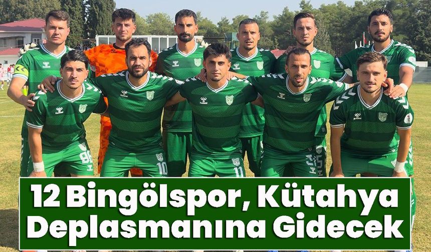 12 Bingölspor, Kütahya Deplasmanına Gidecek