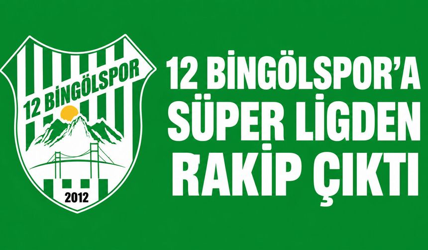 12 Bingölspor'a Süper Lig'den Rakip Çıktı