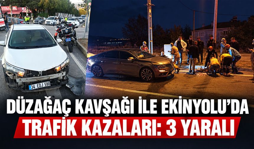 Bingöl'de 2 Trafik Kazası: 3 Yaralı