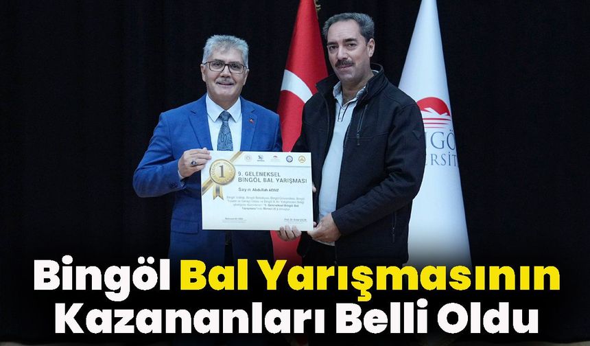 Bingöl Bal Yarışmasının Kazananları Belli Oldu