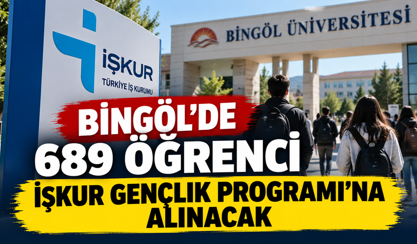 Bingöl’de 689 Öğrenci İŞKUR Gençlik Programı’na Alınacak