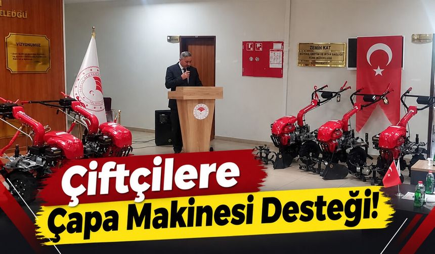 Bingöl’de Ceviz Üreticilerine Çapa Makinesi Desteği!