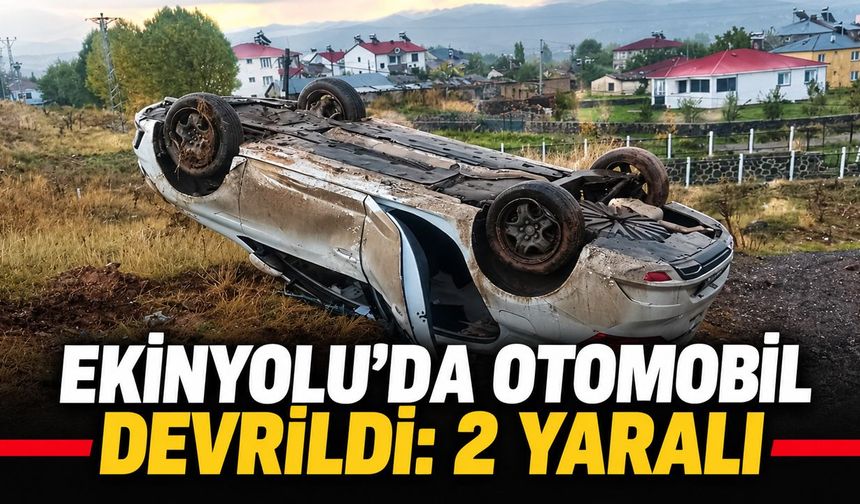 Bingöl'de Otomobil Devrildi: 2 Yaralı