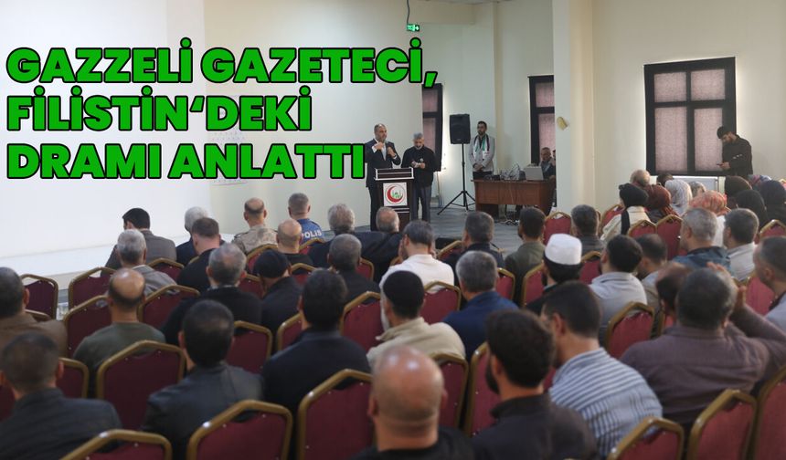 Genç’teki Programda, Gazzeli Gazeteci, Yaşanan Dramı Anlattı