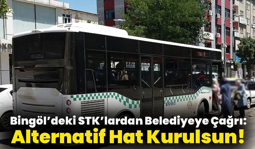 Bingöl’deki STK’lardan Belediyeye Çağrı: Alternatif Hat Kurulsun!
